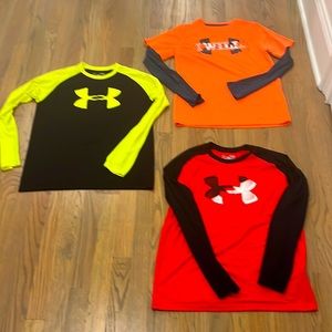 Long sleeve under Armour tees, size large